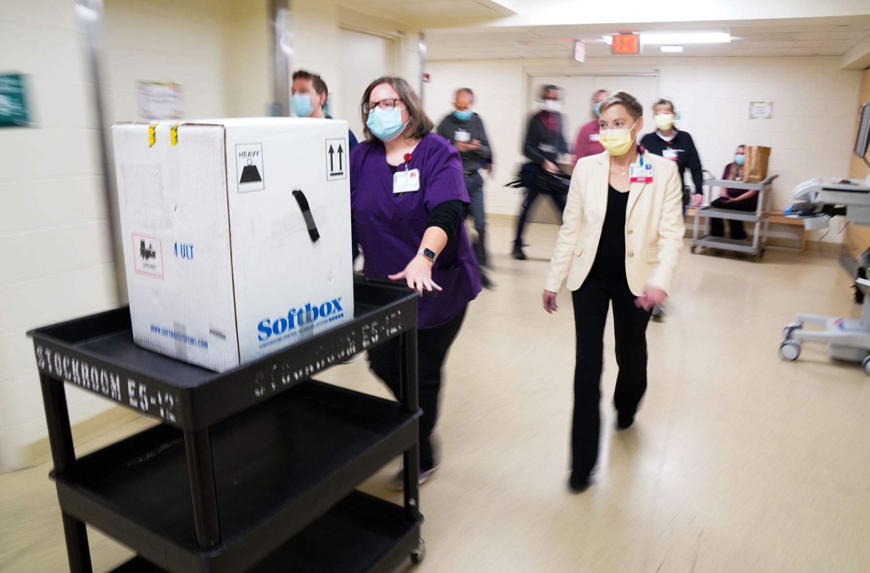 vaccine box in hallway